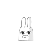 Transparent rabbit sticker #7199970