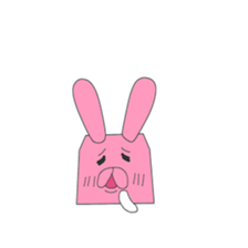 Transparent rabbit sticker #7199973