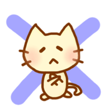 pretty cat and rabbit and bat sticker #7200817