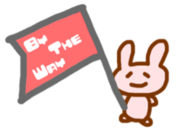 pretty cat and rabbit and bat sticker #7200853