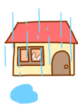 pretty cat and rabbit and bat sticker #7200854