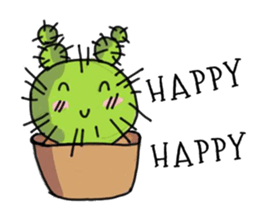 Cactus mini garden sticker #7201341