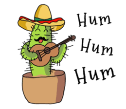 Cactus mini garden sticker #7201342
