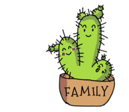 Cactus mini garden sticker #7201343