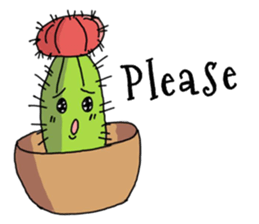 Cactus mini garden sticker #7201347