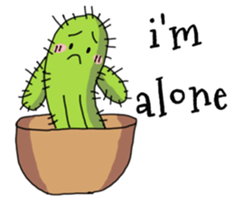 Cactus mini garden sticker #7201355
