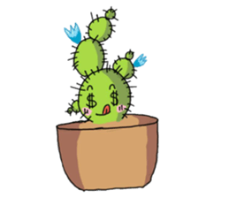 Cactus mini garden sticker #7201361