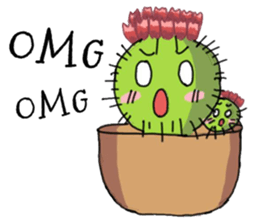 Cactus mini garden sticker #7201362