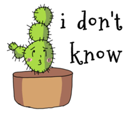 Cactus mini garden sticker #7201366