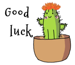 Cactus mini garden sticker #7201370
