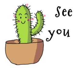 Cactus mini garden sticker #7201373