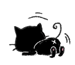 Ugly Black Cat sticker #7203542