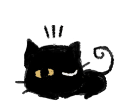 Ugly Black Cat sticker #7203547
