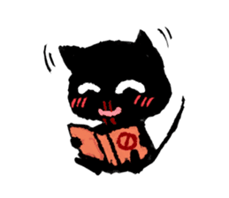 Ugly Black Cat sticker #7203550