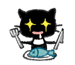 Ugly Black Cat sticker #7203557