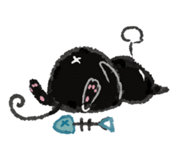Ugly Black Cat sticker #7203558