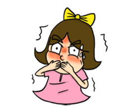 Bow imagination girl 100% (EN) sticker #7203858