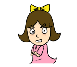 Bow imagination girl 100% (EN) sticker #7203859