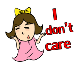 Bow imagination girl 100% (EN) sticker #7203867