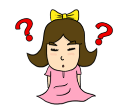 Bow imagination girl 100% (EN) sticker #7203869