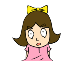 Bow imagination girl 100% (EN) sticker #7203870