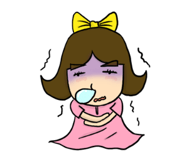 Bow imagination girl 100% (EN) sticker #7203871