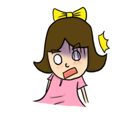 Bow imagination girl 100% (EN) sticker #7203872