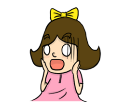 Bow imagination girl 100% (EN) sticker #7203879