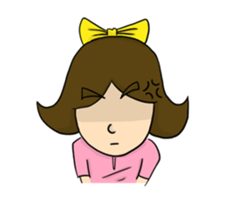 Bow imagination girl 100% (EN) sticker #7203885