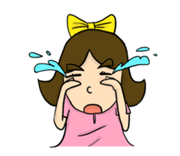 Bow imagination girl 100% (EN) sticker #7203888