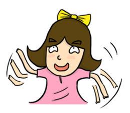 Bow imagination girl 100% (EN) sticker #7203891