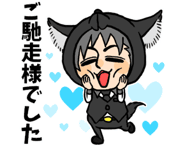 Wolf person story.drinking party sticker #7204081