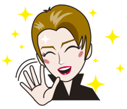 Shining musical star 2 sticker #7204201