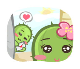 Mini Cactus - little Mi sticker #7204402