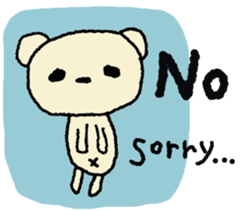 Child May of the bear English version sticker #7204540