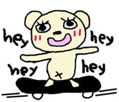 Child May of the bear English version sticker #7204543