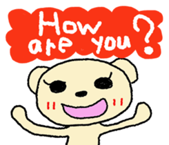 Child May of the bear English version sticker #7204544