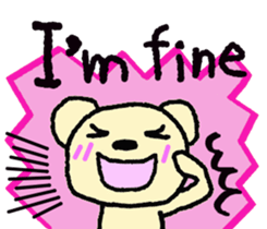 Child May of the bear English version sticker #7204545