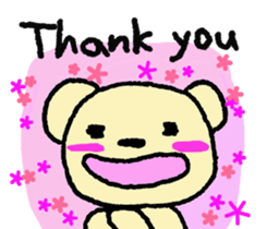 Child May of the bear English version sticker #7204546