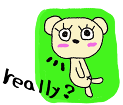 Child May of the bear English version sticker #7204551