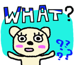 Child May of the bear English version sticker #7204554