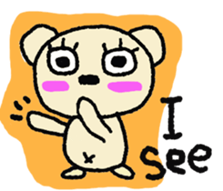 Child May of the bear English version sticker #7204558