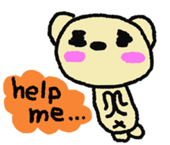 Child May of the bear English version sticker #7204562