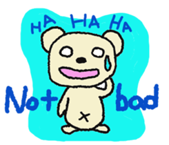 Child May of the bear English version sticker #7204564