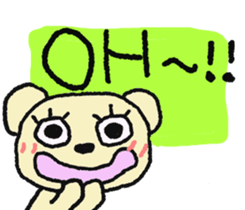 Child May of the bear English version sticker #7204565