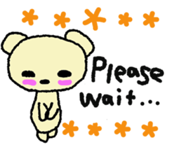 Child May of the bear English version sticker #7204566