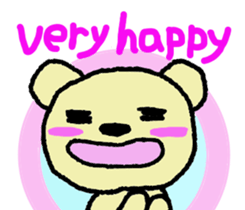 Child May of the bear English version sticker #7204567