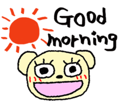 Child May of the bear English version sticker #7204569