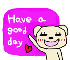 Child May of the bear English version sticker #7204574