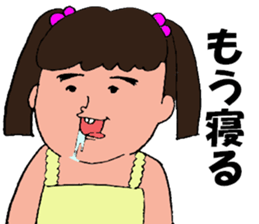 Protruding teeth 2 sticker #7204633